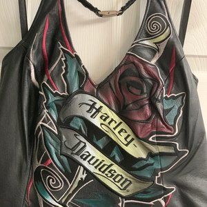 Harley Davidson Leather Tank Top.